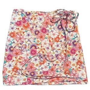 Reina Olga Behati High Rise‎ Skirt Cover-Up Medium Pastel NEW